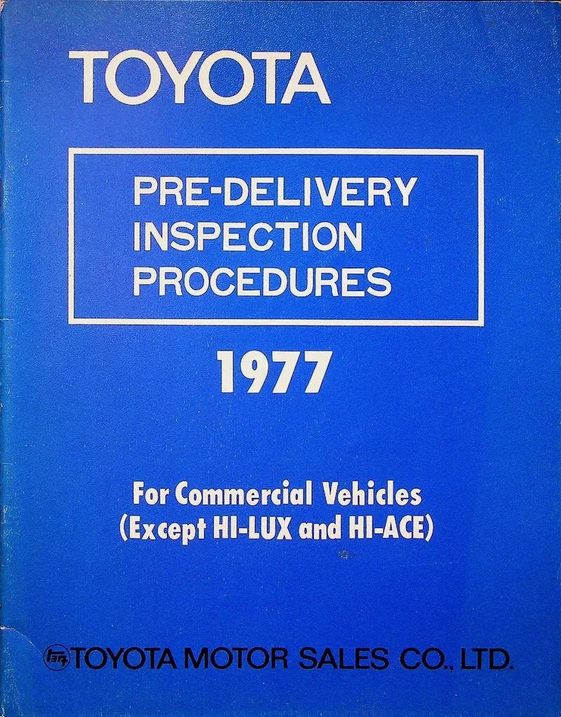 1977 Pre Delivery Inspection 98211