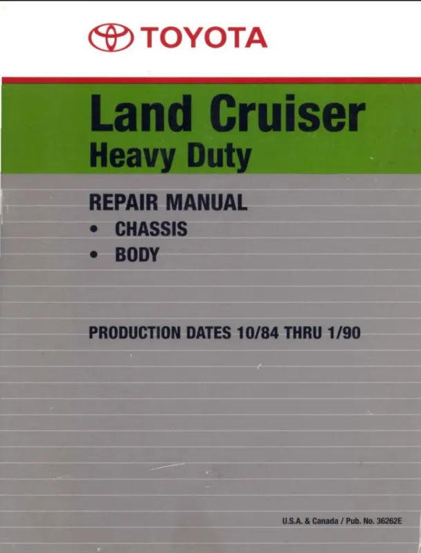Land Cruiser HD Repair Manual-FJ62