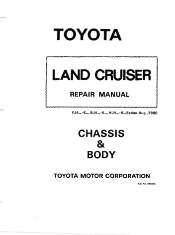 1980 Chassis manual 36044E