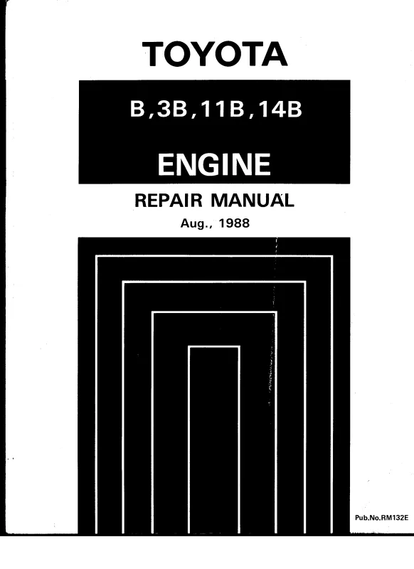 1988B, 3B,11B,14B Engine RM132E
