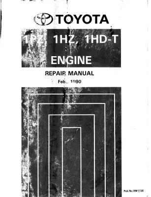 1PZ, 1HZ, 1HD-T Engine Repair Manual (1990)