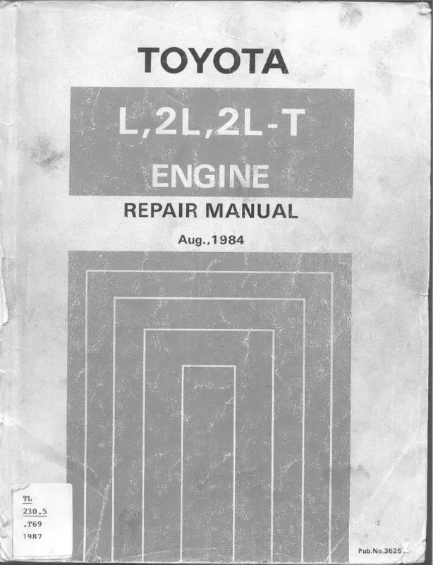 l,2l, Engine Repair Manual