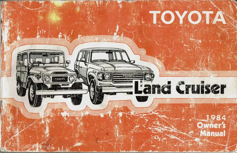 1984 LC Owners manual US