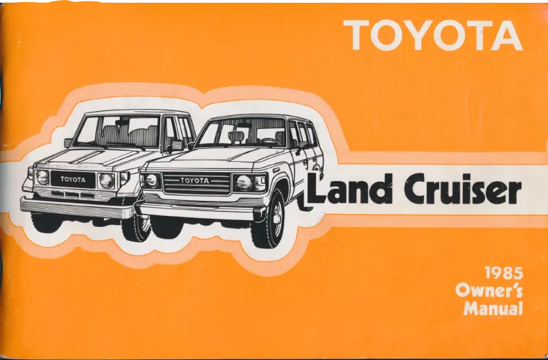1985 Owner's Manual