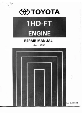 1995 1HD-FT Engine Mechanical RM437E