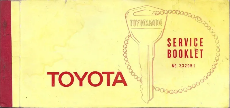 1969 FJ55 service booklet