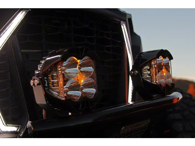 Baja Designs LP4 Pro LED Auxiliary Light Pods with Amber Backlight; Driving/Combo Beam; Amber