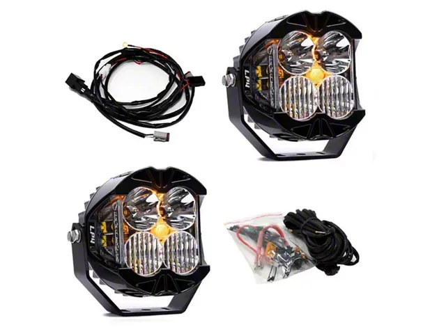 Baja Designs LP4 Pro LED Auxiliary Light Pods with Amber Backlight; Driving/Combo Beam; Amber