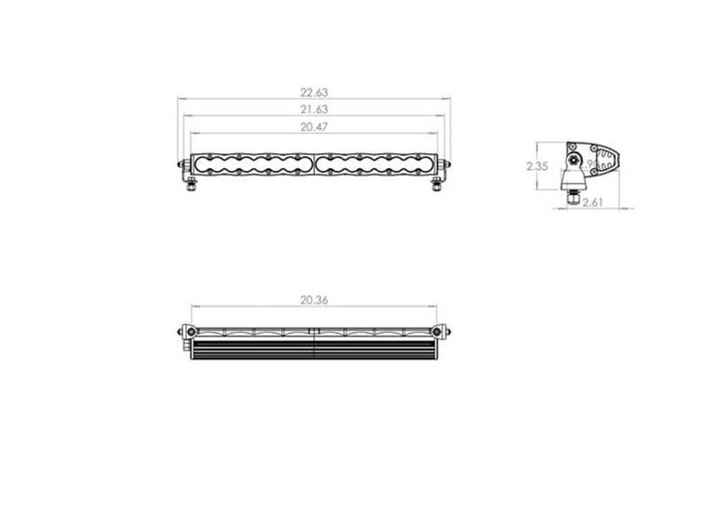 Baja Designs S8 20" Driving/Combo Universal Light Bar - Amber