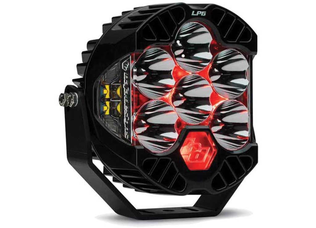 Baja Designs LP6 pro LED 6in spot (Single) Driving/Combo Red backlight - Clear Baja Designs LP6 pro LED 6in spot (Single) Driving/Combo Red backlight - Clear