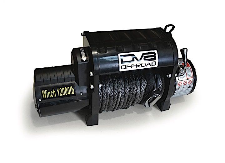 12000 LB DV8 winch black with synthetic rope and wireless remote