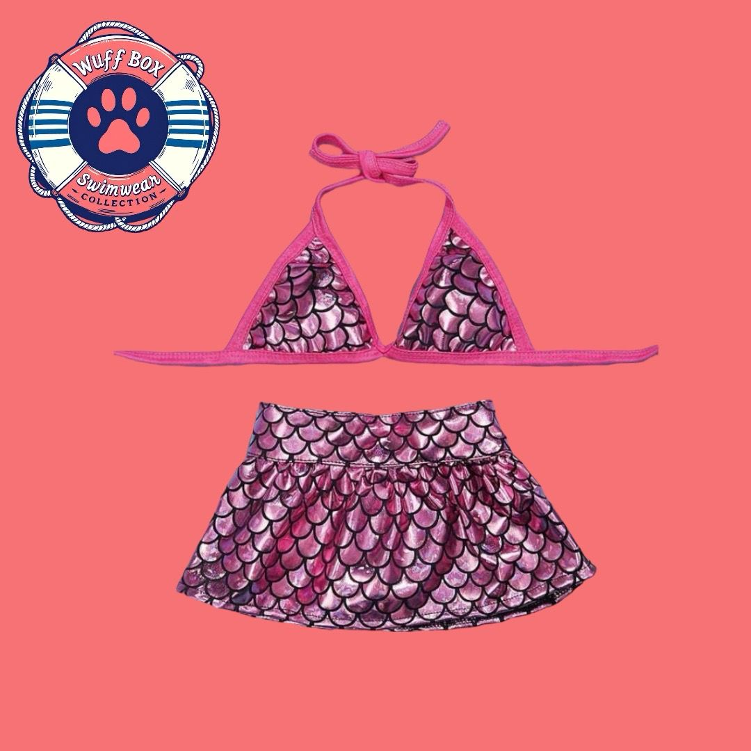 Cutebone Pink Mermaid Bikini