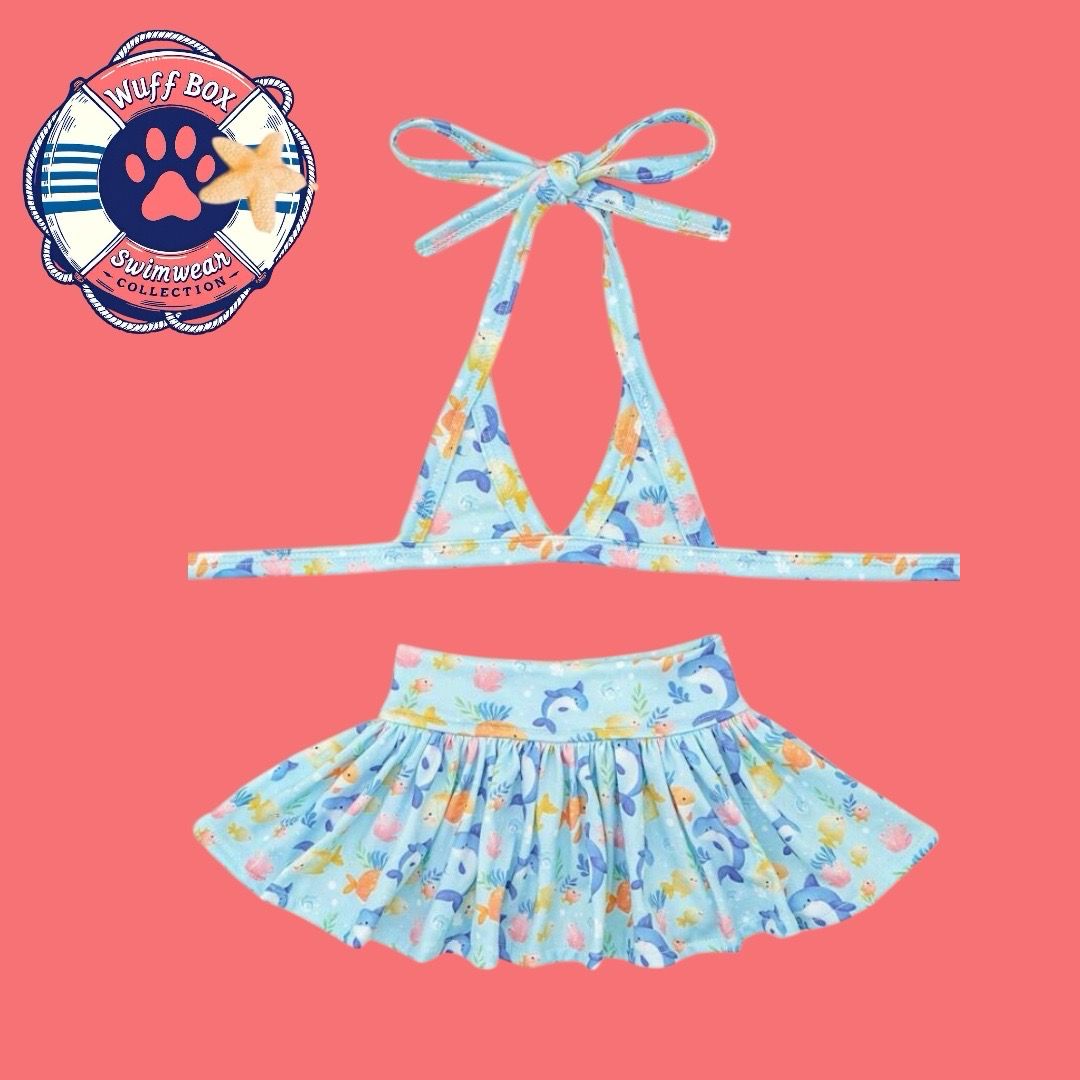 Cutebone Dolphin Print Bikini