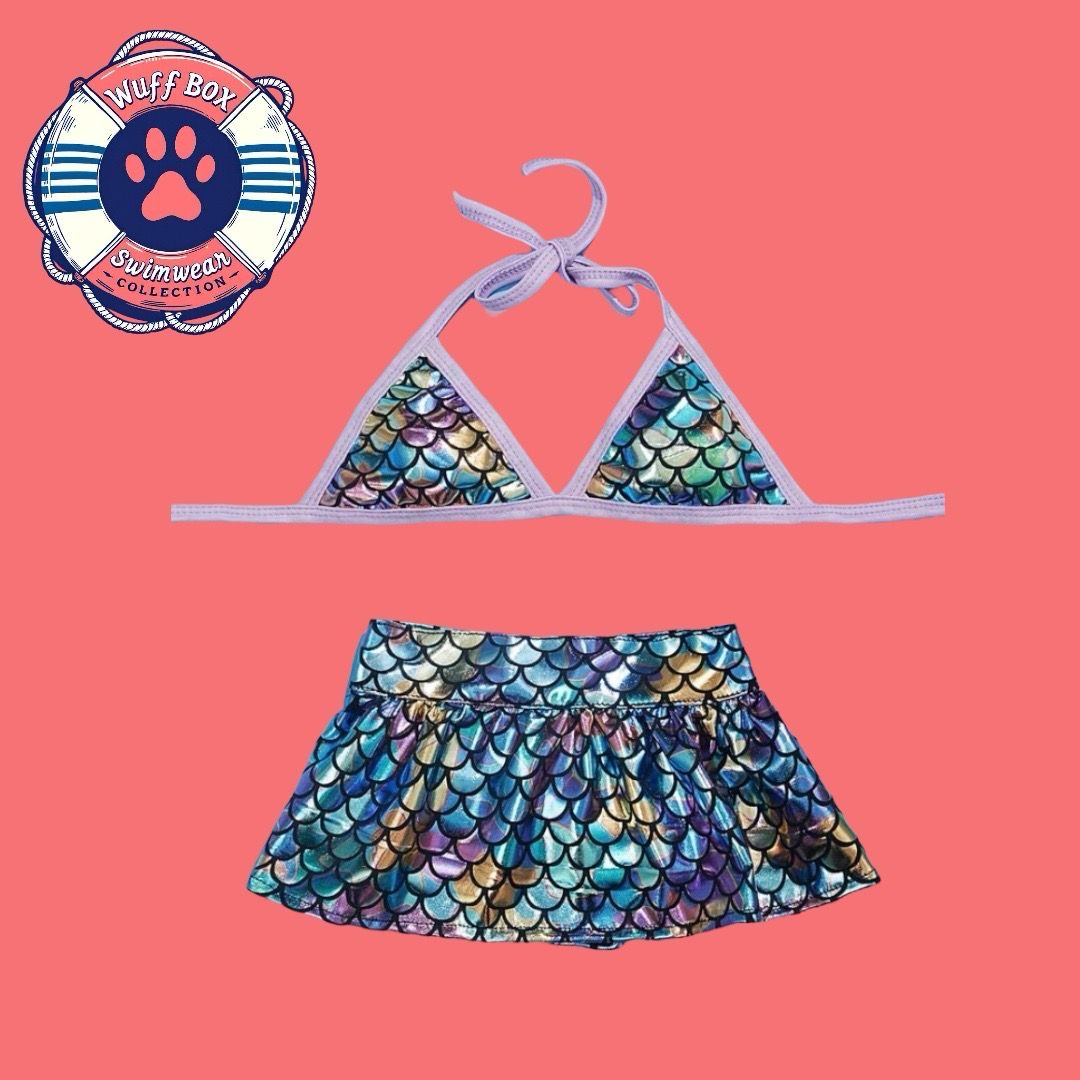 Cutebone Iridescent Mermaid Bikini