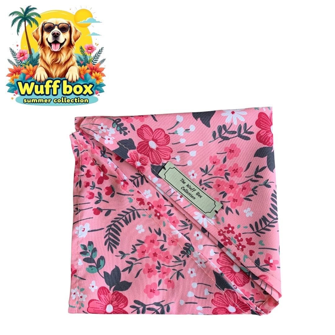 Pink Floral Summer Bandana