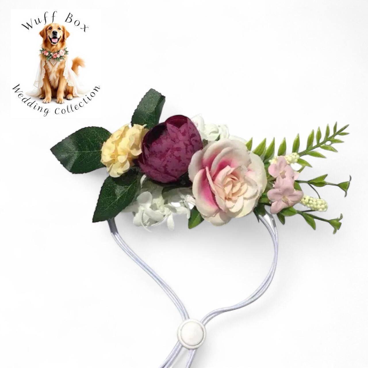 Purple Rose Floral Wedding Hairband