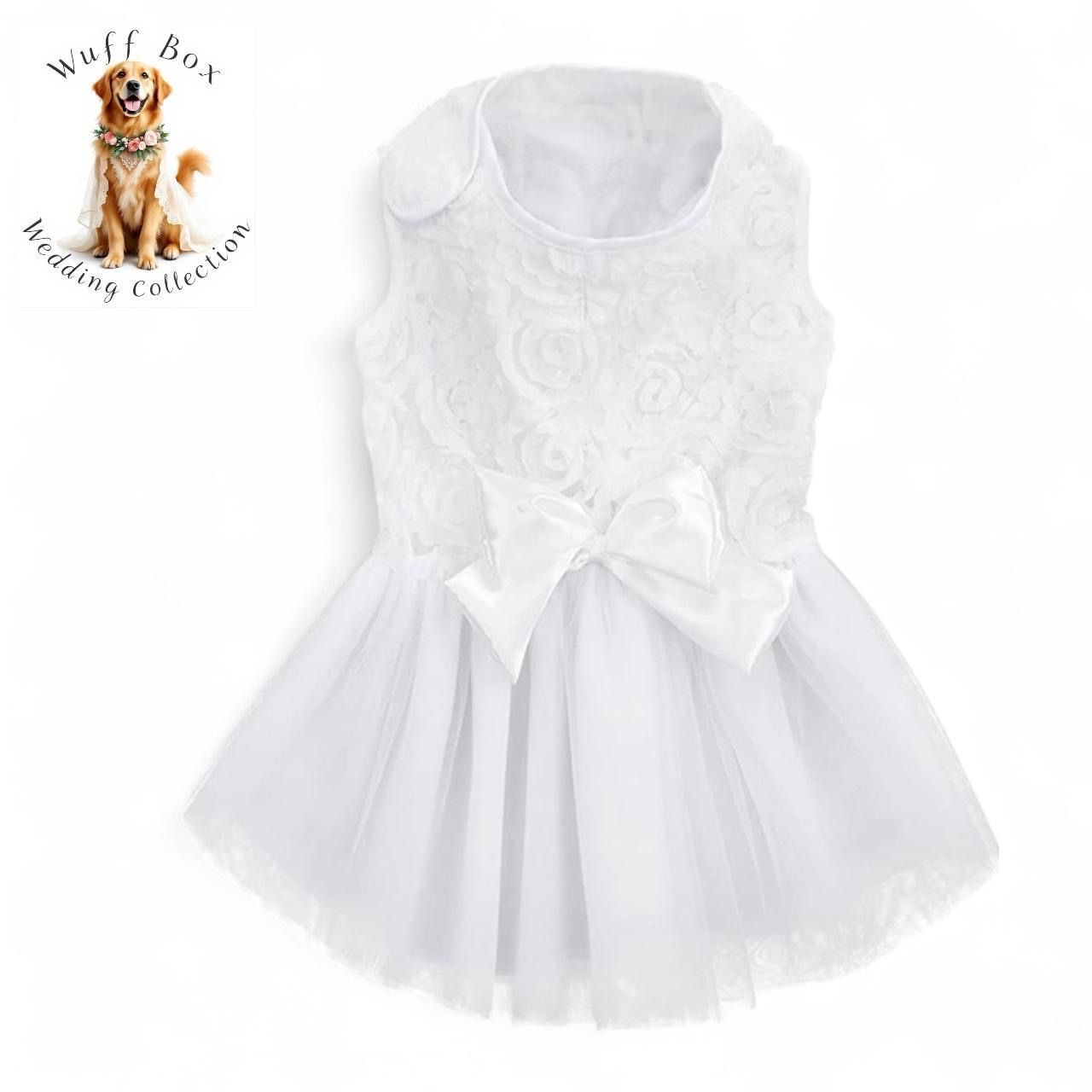 Ruffle Bowknot Wedding Dress