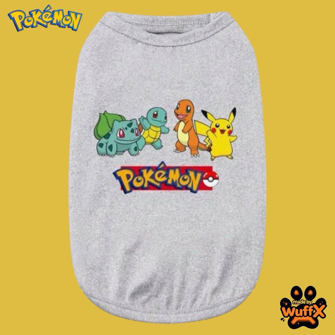 Pikáchu &amp; Friends Pokémon Grey Tank