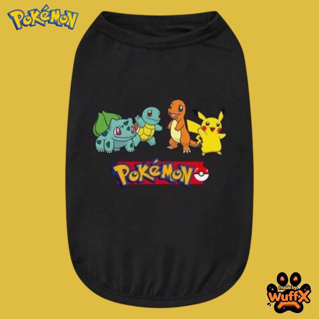 Pikáchu &amp; Friends Pokémon Black Tank