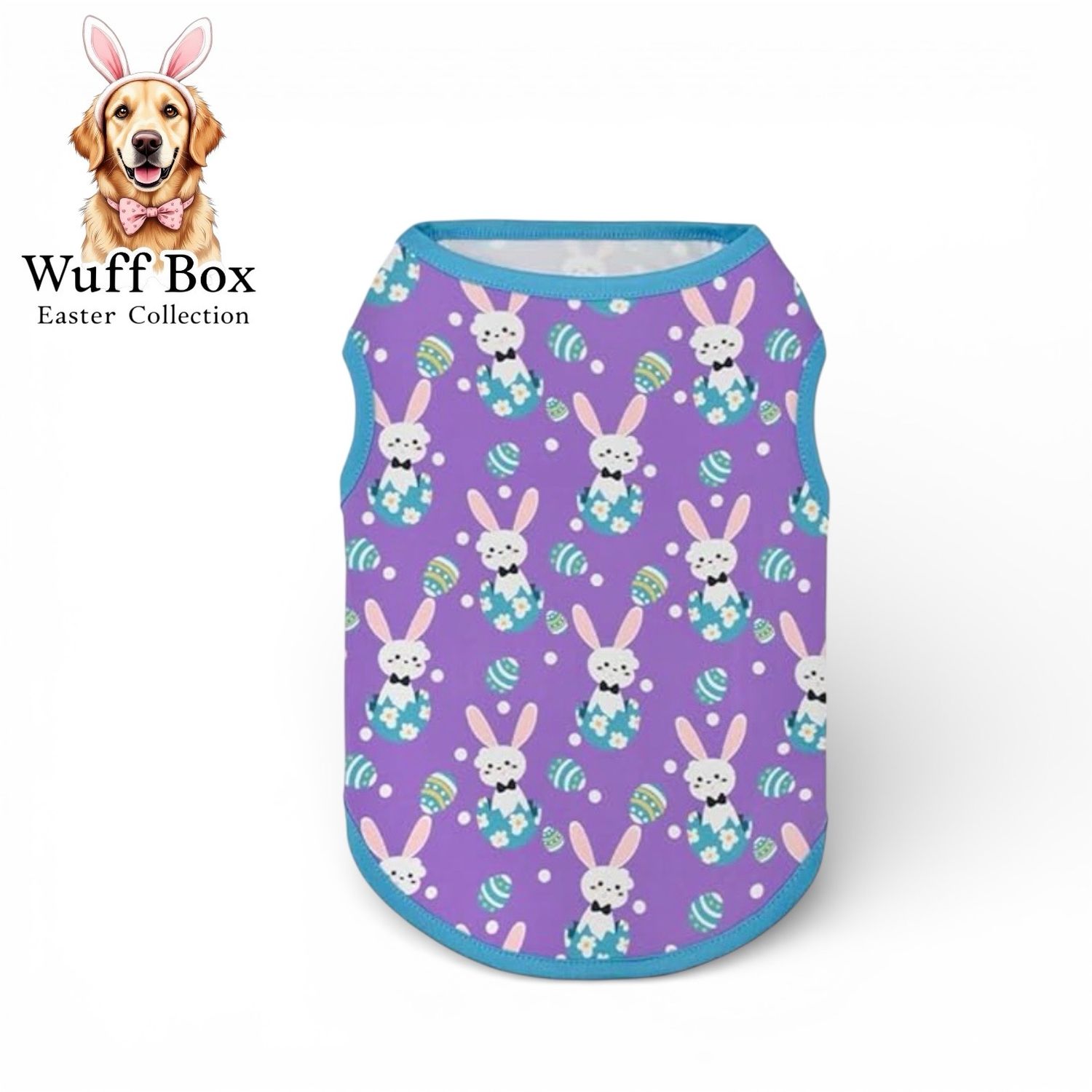 Purple Easter Bunny Print Tank