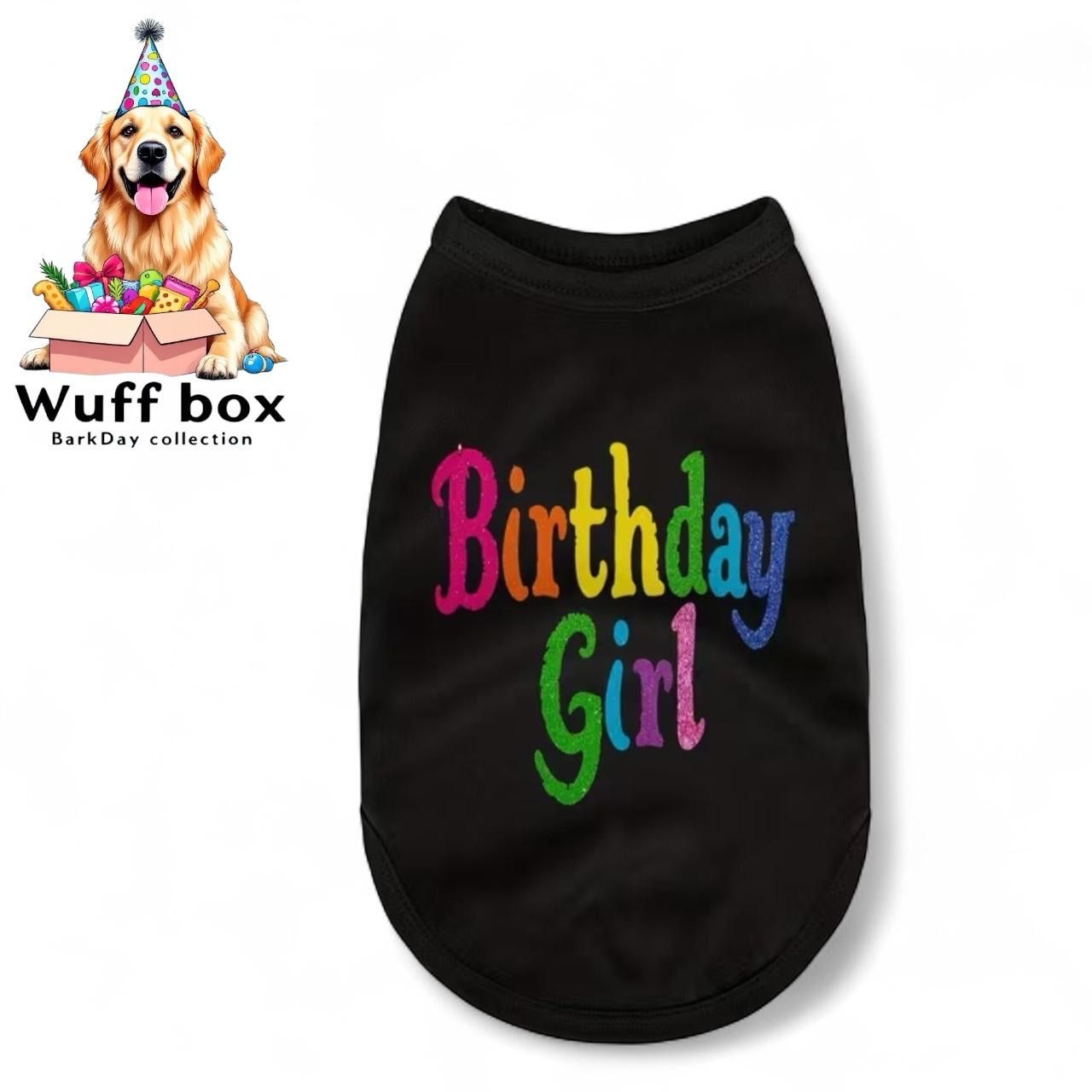 “Birthday Girl” Shimmer Print Tank