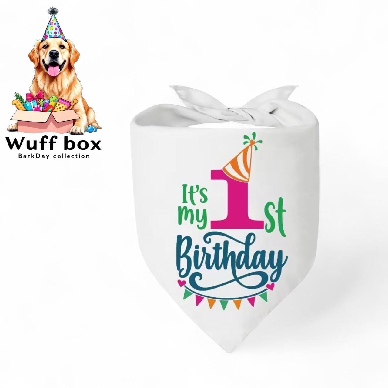 “It’s My 1st Birthday” Bandana