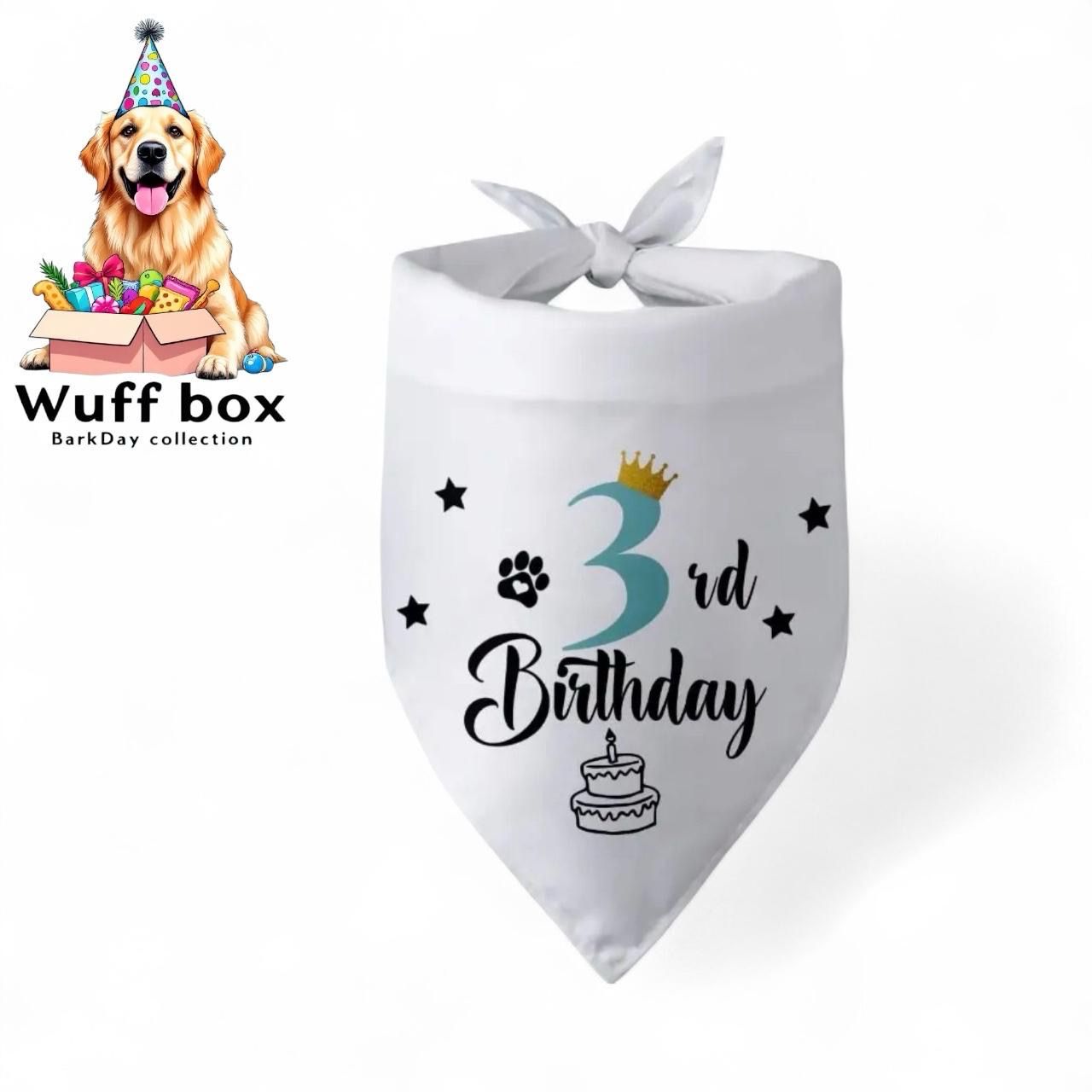3rd Birthday Print Bandana