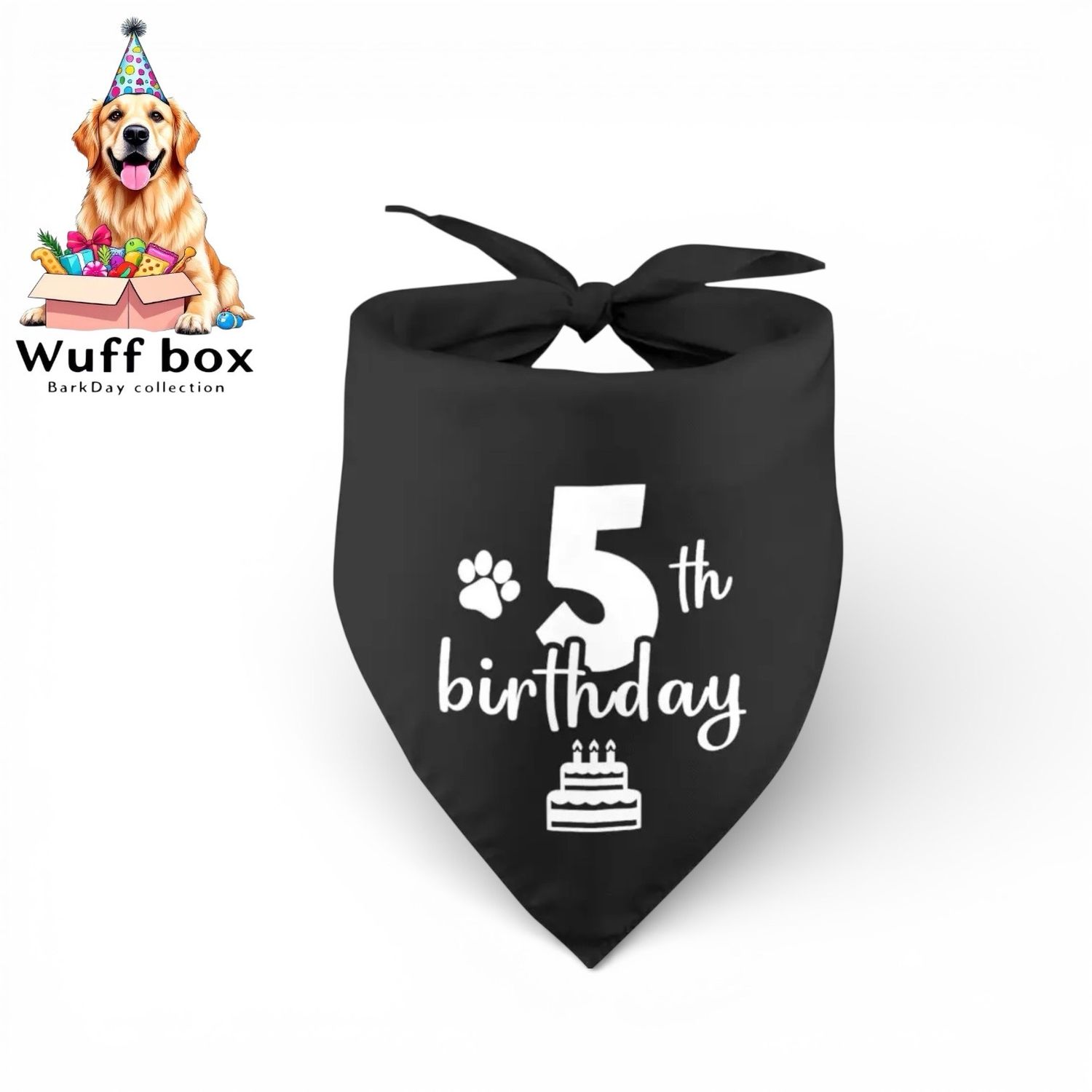 5th Birthday Print Bandana