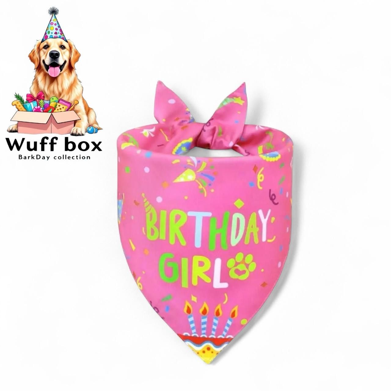 Birthday Girl Print Bandana