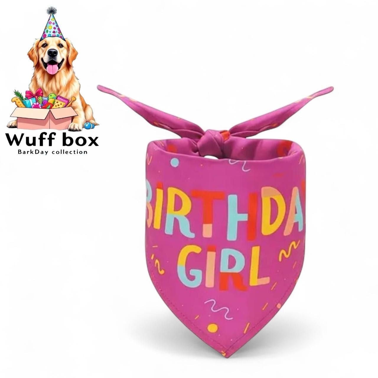 Birthday Girl Confetti Bandana