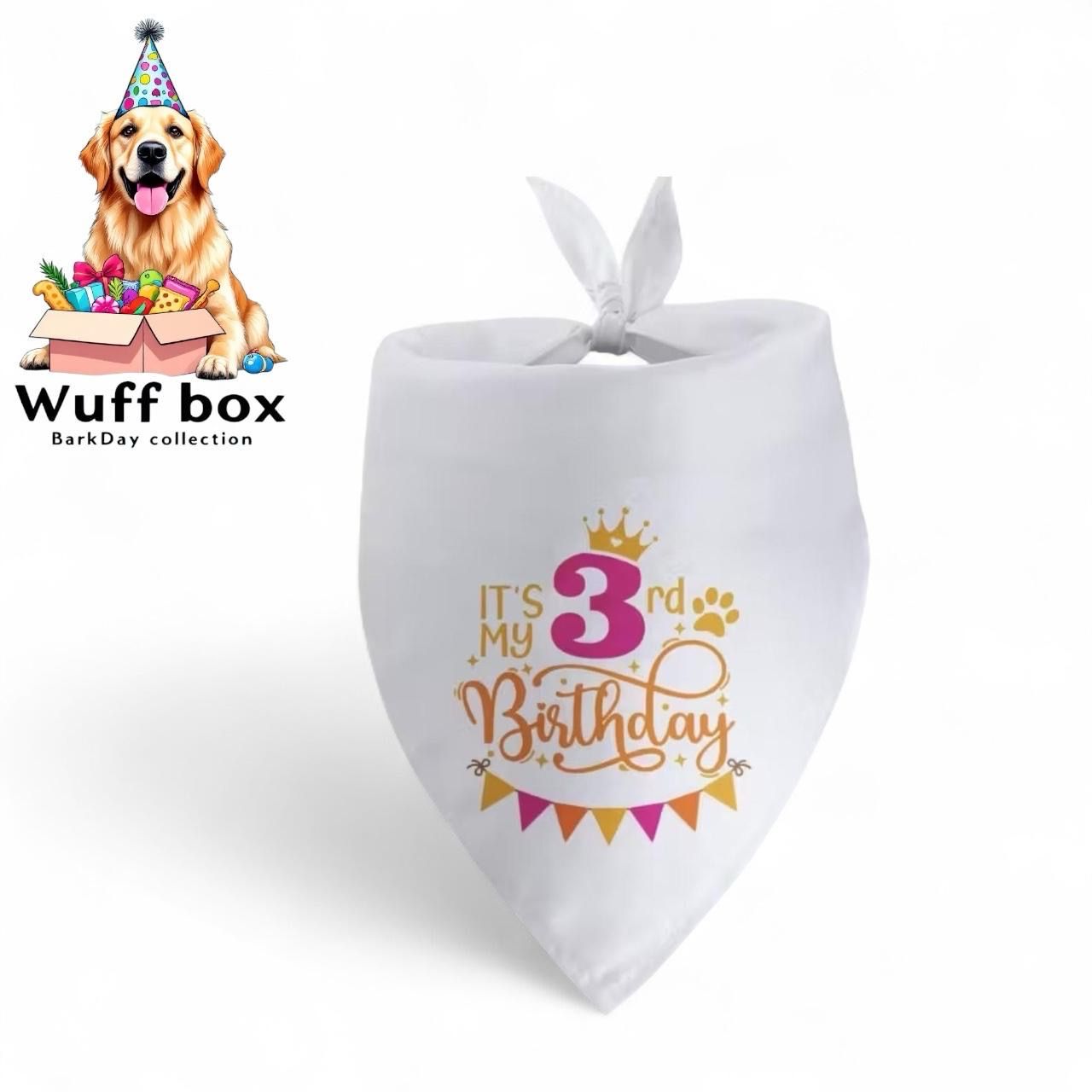 3rd Birthday Print Bandana