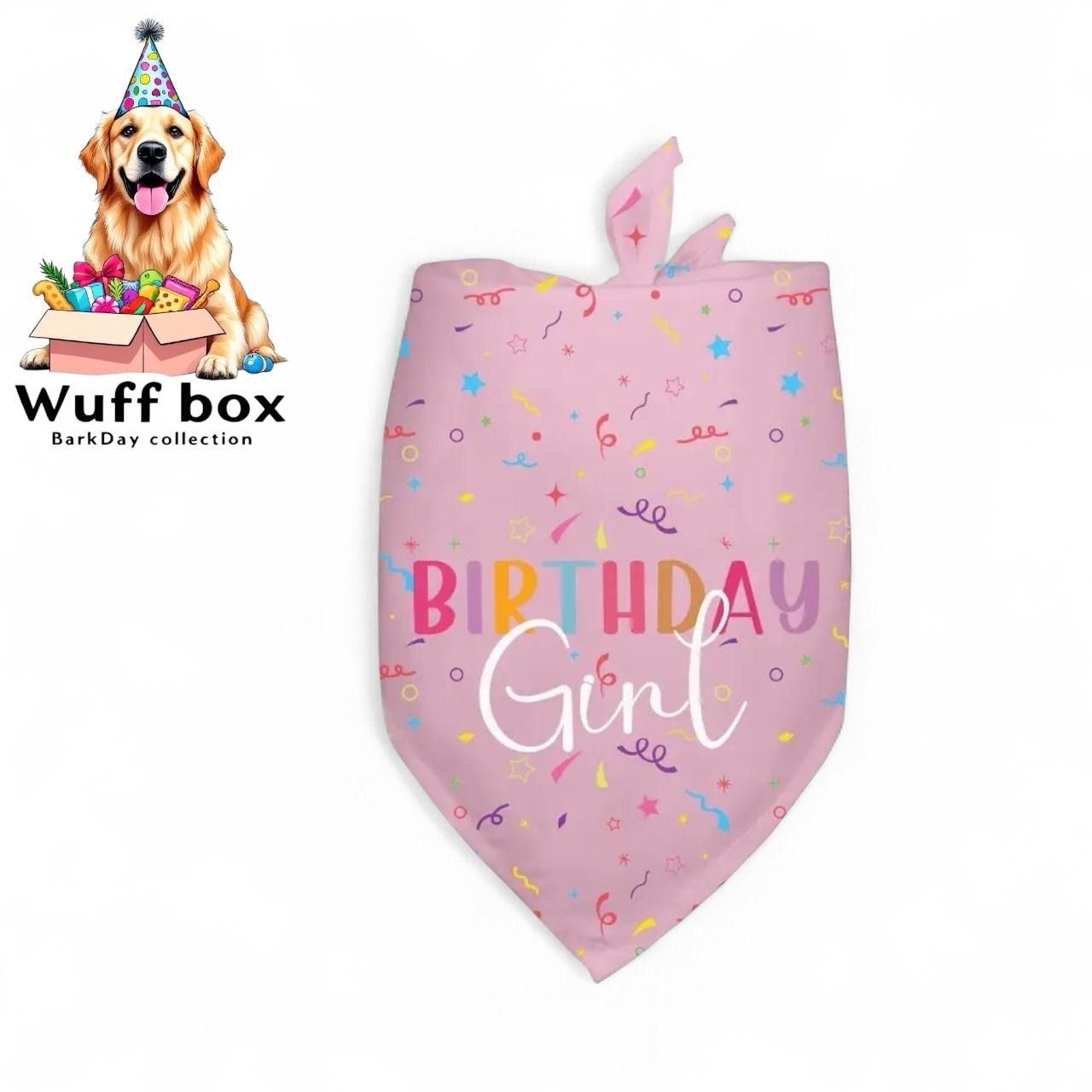 Mauve “Birthday Girl” Print Bandana