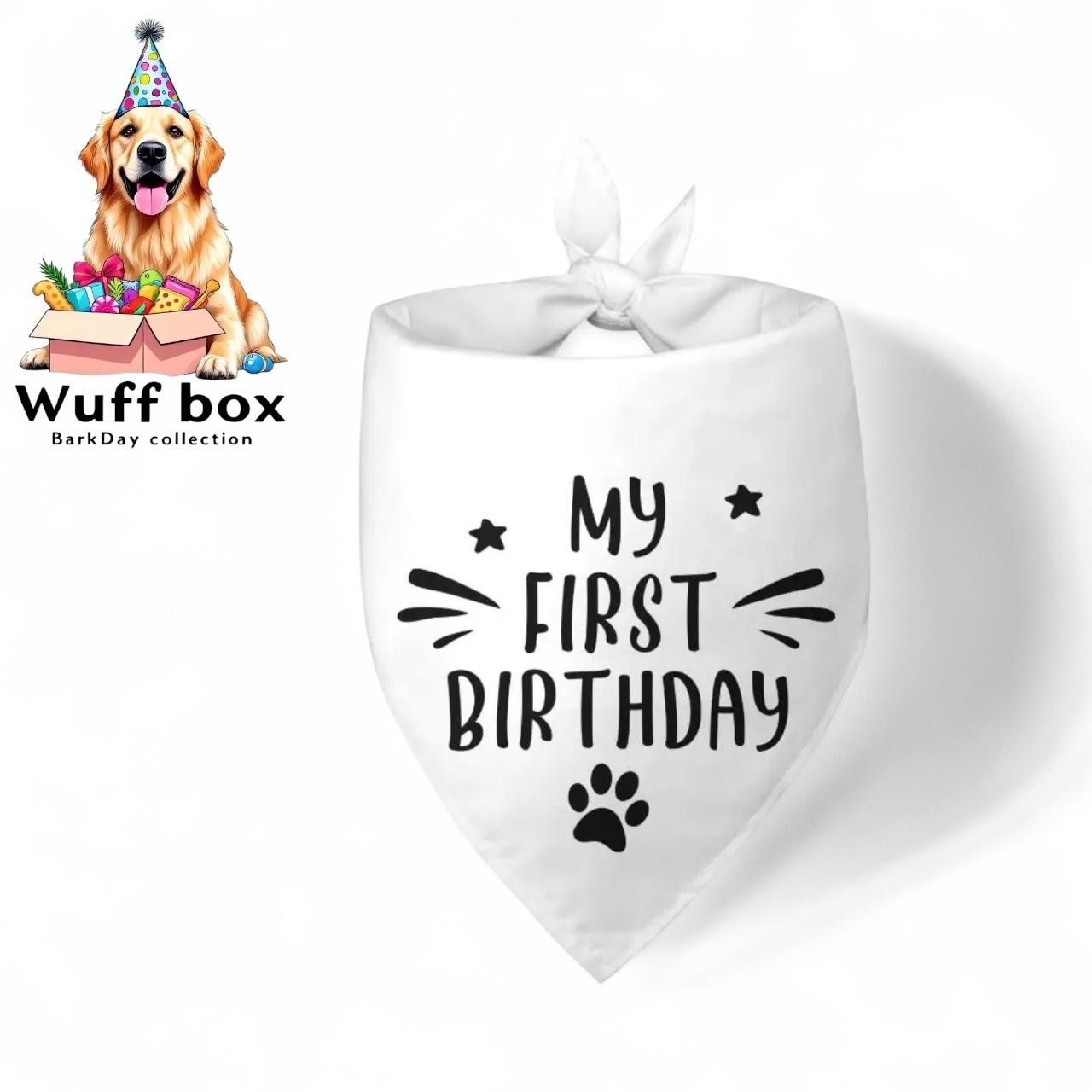 “My First Birthday” Print Bandana