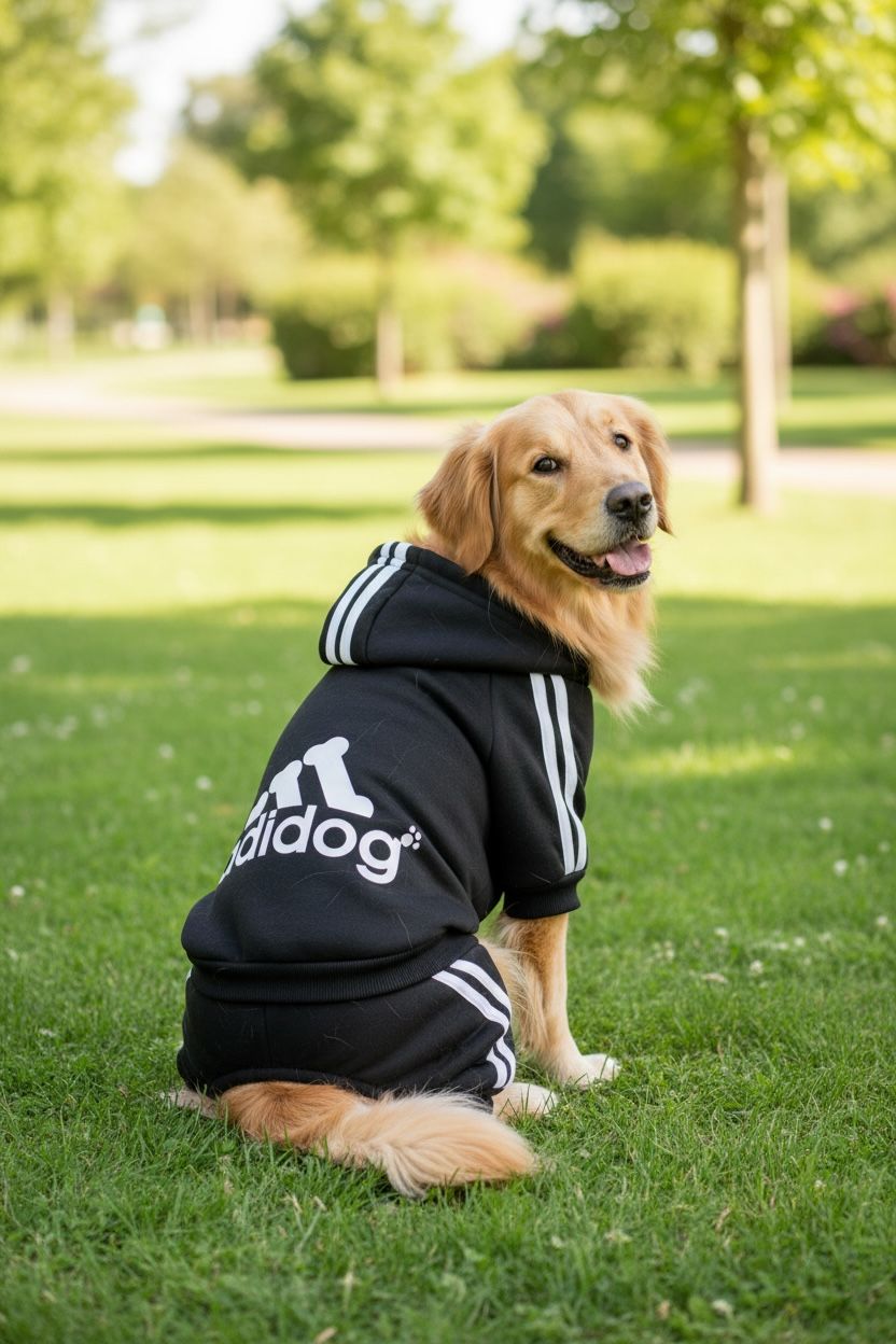 Black Adidog Onesie Sweats