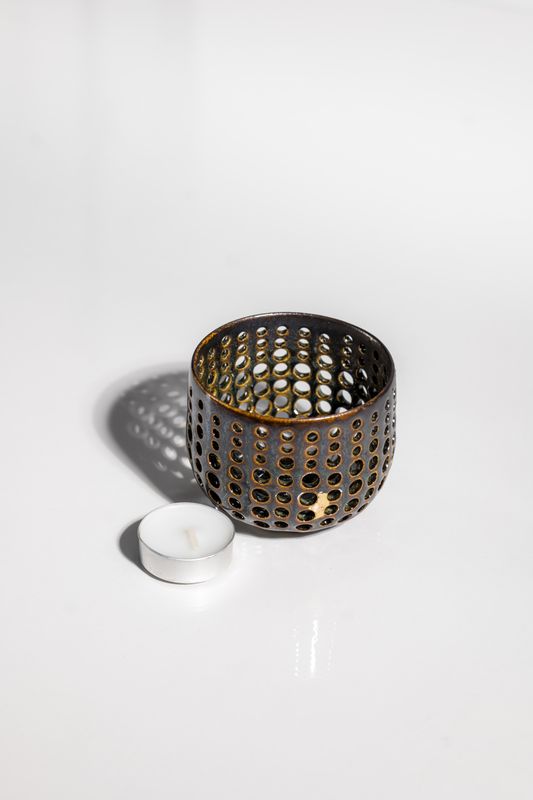 vibey handmade candleholder