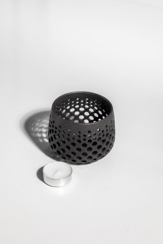 Unique presents for candle lovers. Tealight votive candle holder design to create ambiant spaces in brutalist designed homes.