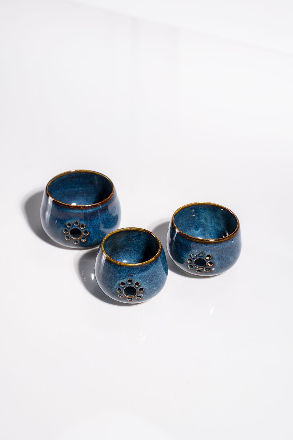 This sapphire trifeta center the energy of any master suite, whether that be by the bedside or his and hers sinks. CORTERRA 