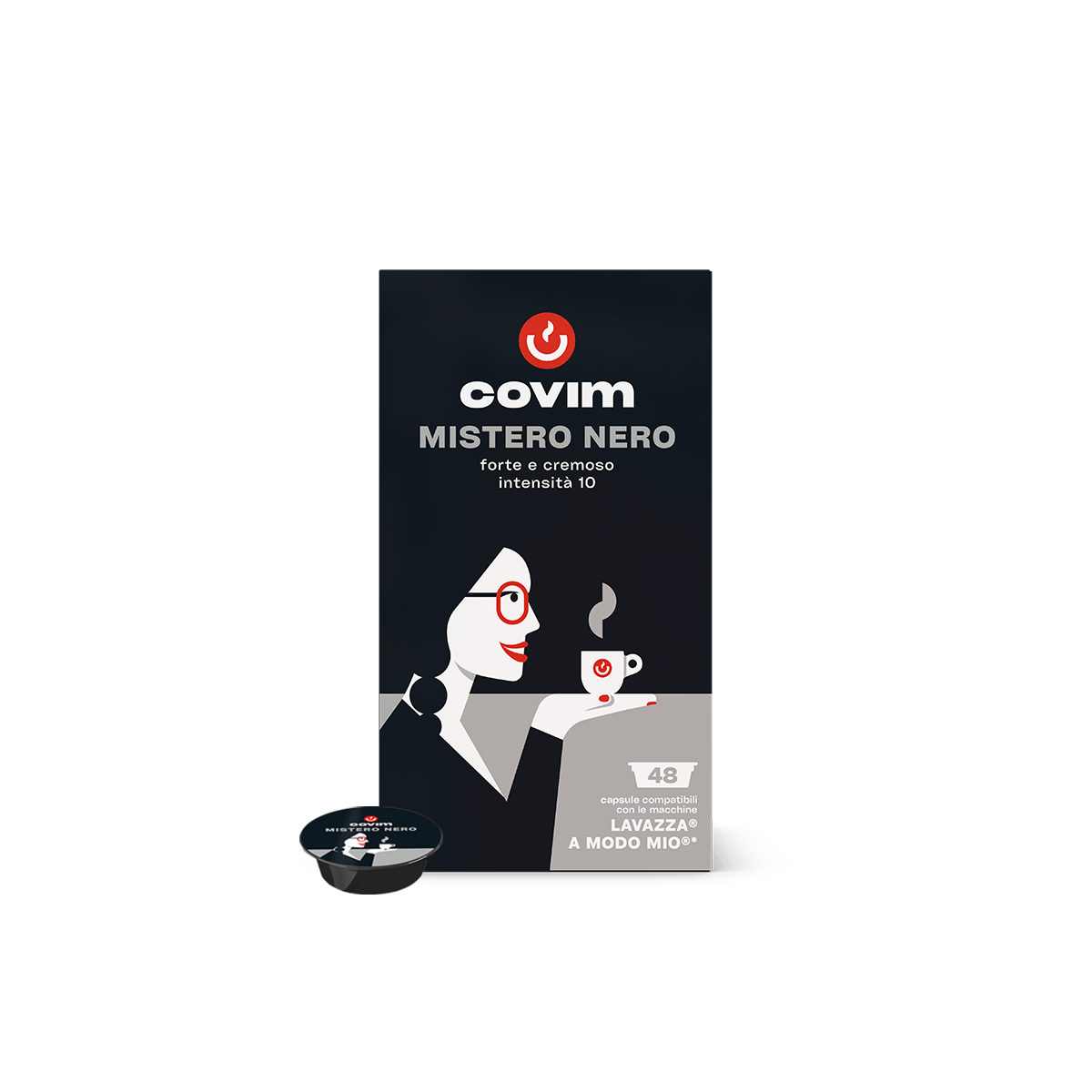Capsula A Modo Mio Covim® Mistero Nero 48PZ Capsula A Modo Mio Covim® Mistero Nero 48PZ