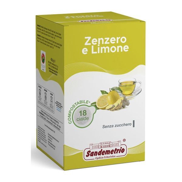 Cialda SanDemetrio Zenzero e Limone 18PZ Cialda SanDemetrio Zenzero e Limone 18PZ