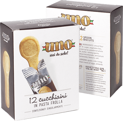 UNO CUCCHIAINO DI PASTA FROLLA CHOCUP BOX DA 12 PZ