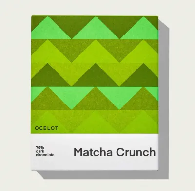 Ocelot Matcha Crunch Dark Chocolate