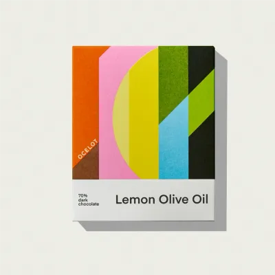 Ocelot Lemon Olive Oil Dark Chocolate