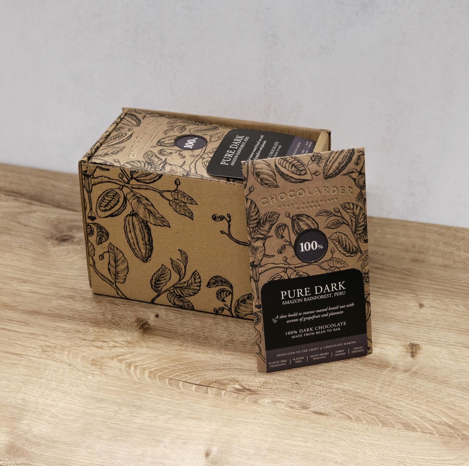 Chocolatier Pure Dark 100% Chocolate Bar