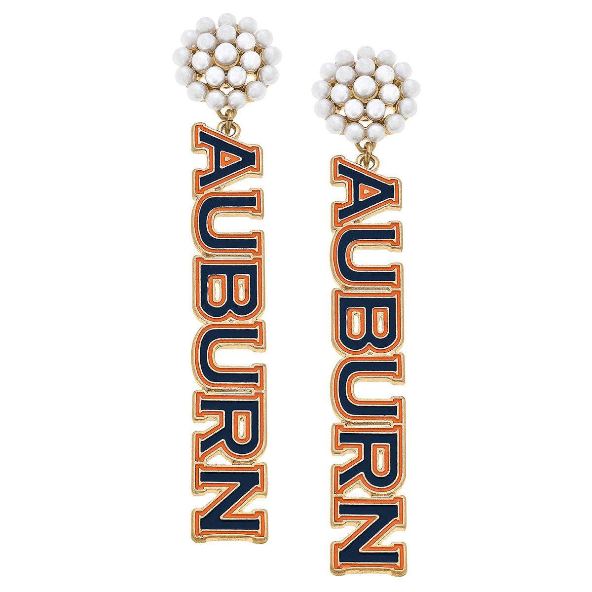 AU Tiger Pearl Cluster Drop Earring