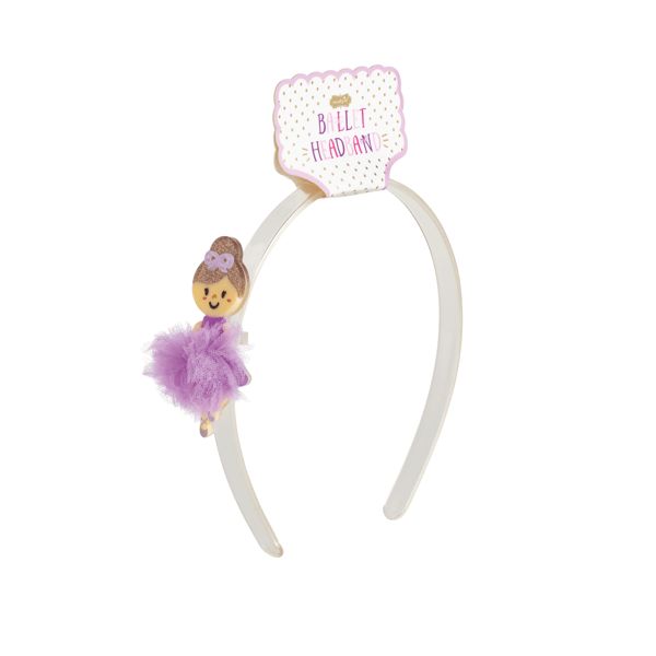 Ballet Acrylic Headband, Purple