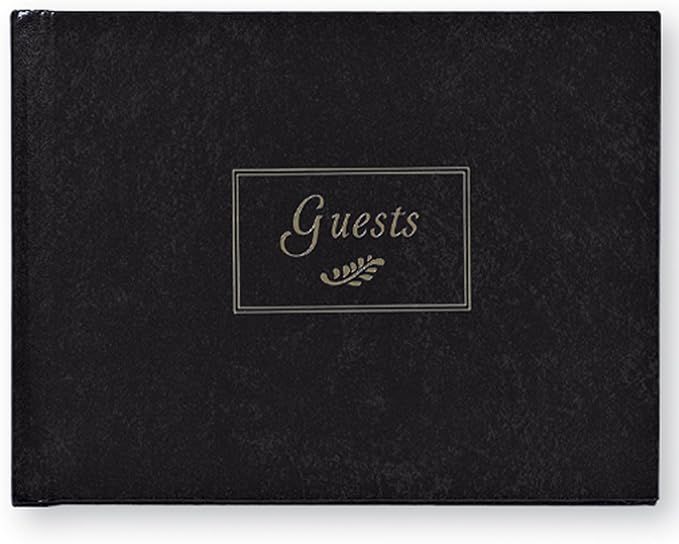 Wedding Guest Book - Black Wedding Guest Book - Black