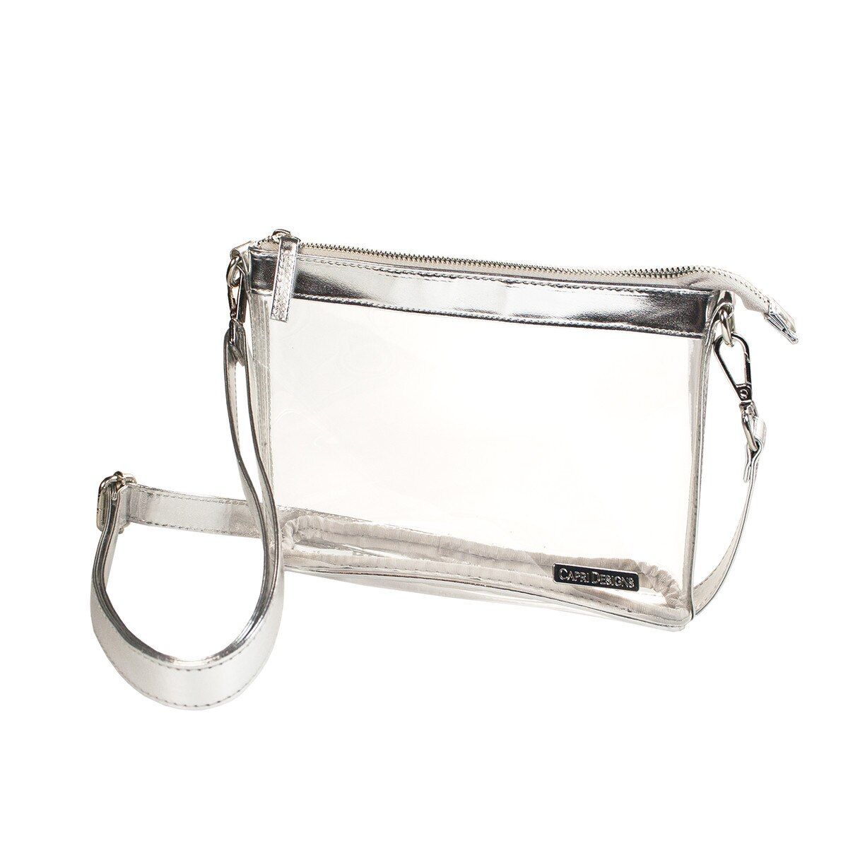 Camera Crossbody, clear/silver Camera Crossbody, clear/silver