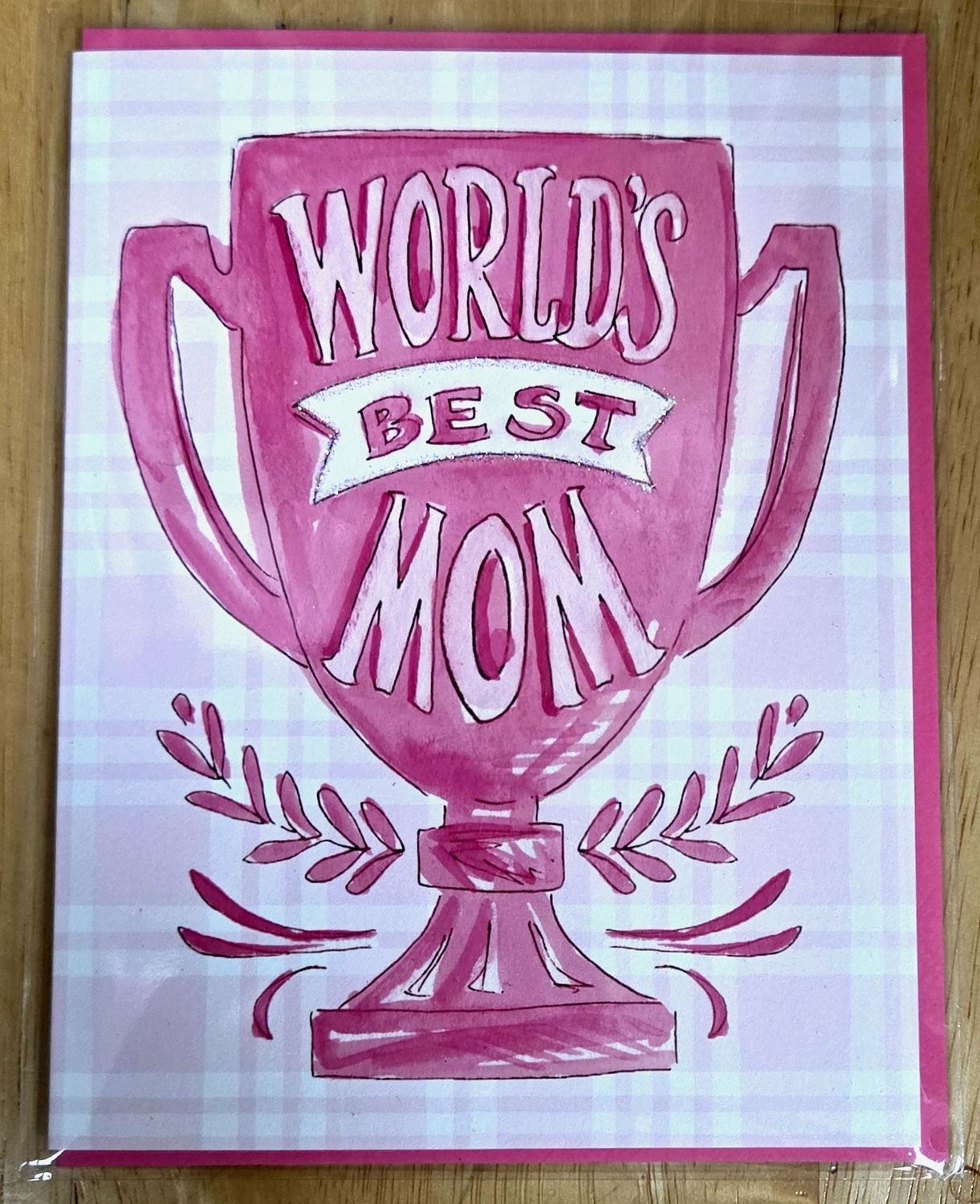 Greeting Card World's Best Mom Pink Loving Cup | 219 3931