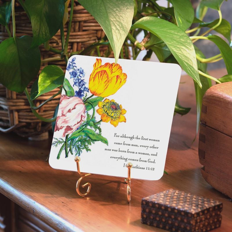24 Mother Verse Cards with acrylic easel |
