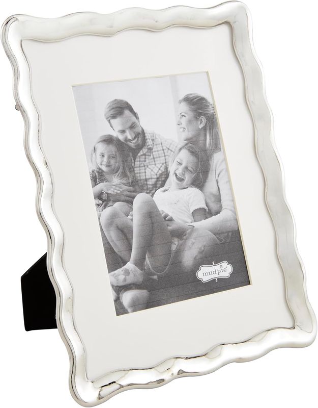 5x7 Wavy Silver Metal Frame ::718540229460 | 46900669